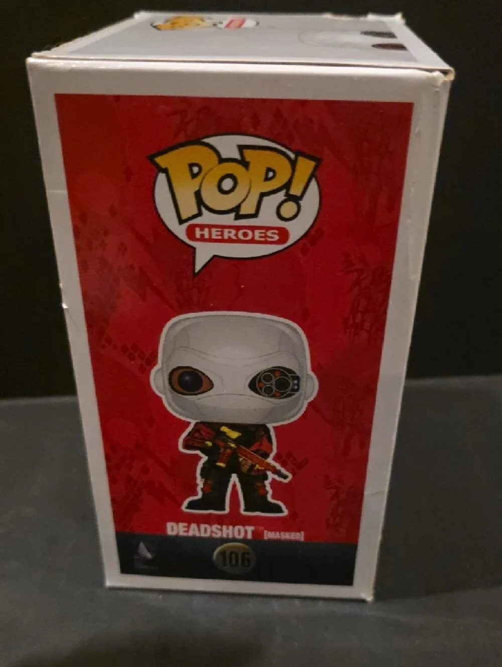 Funko Pop! Heroes Deadshot Masked Vinyl Figure - White, Red & Black - Picture 5 of 6